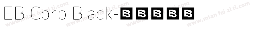 EB Corp Black字体转换